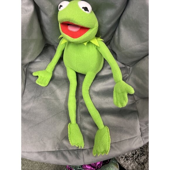 DISNEY JUST PLAY MUPPETS KERMIT THE FROG POSEABLE BENDABLE PLUSH 19 - Picture 1 of 4